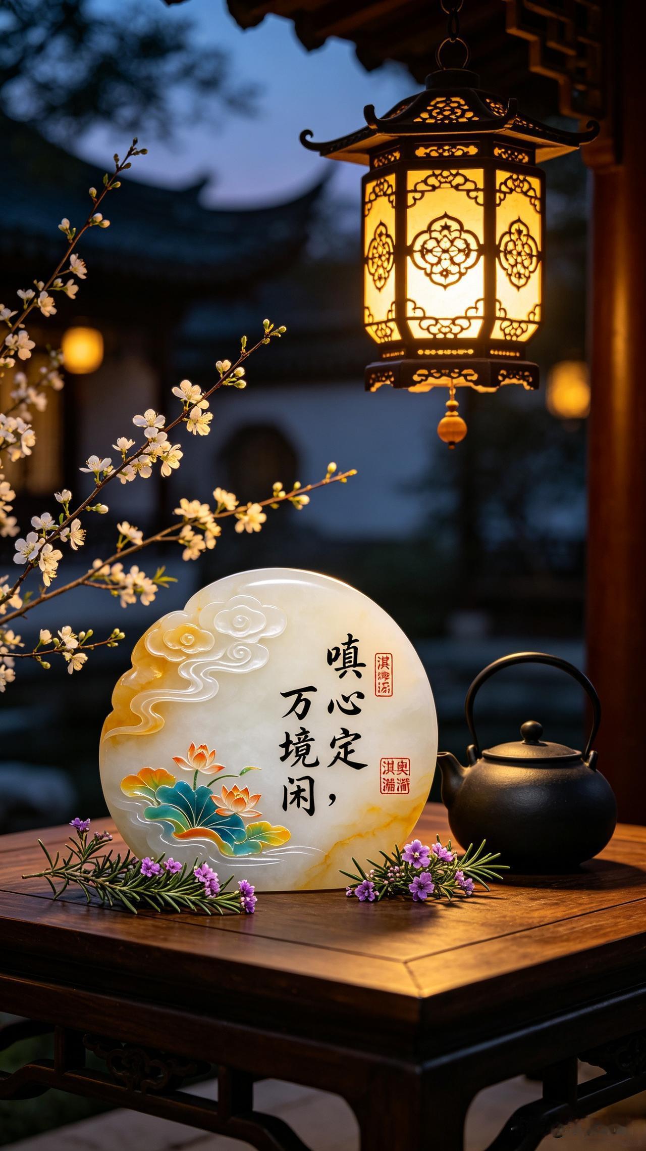 《嗔心定，万境闲》

心若逐境起波澜，境本无心自往还。
怒骂毁誉皆空谷，财失人叛