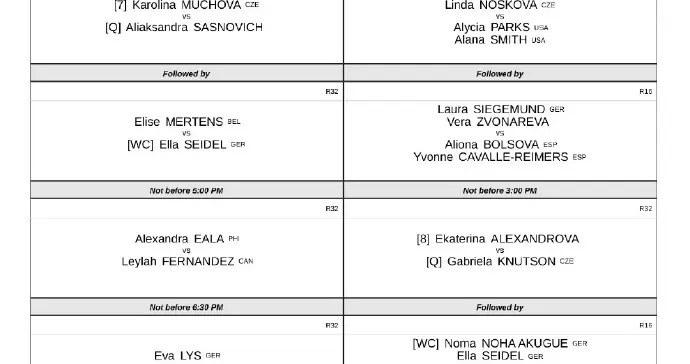 WTA斯图加特站今日赛程：张帅/奥斯塔彭科出战双打，穆霍娃亮相！
