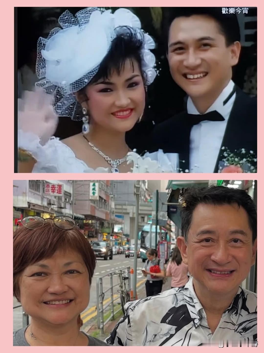 中国香港艺人甘国卫、 朱小宝两夫妻