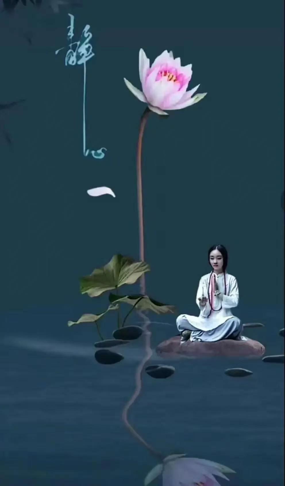塞鸿秋.静心悟禅
静坐敛气元神养，
孤居忘俗尘心朗。
无嗔不躁禅心向，
缄言寡念