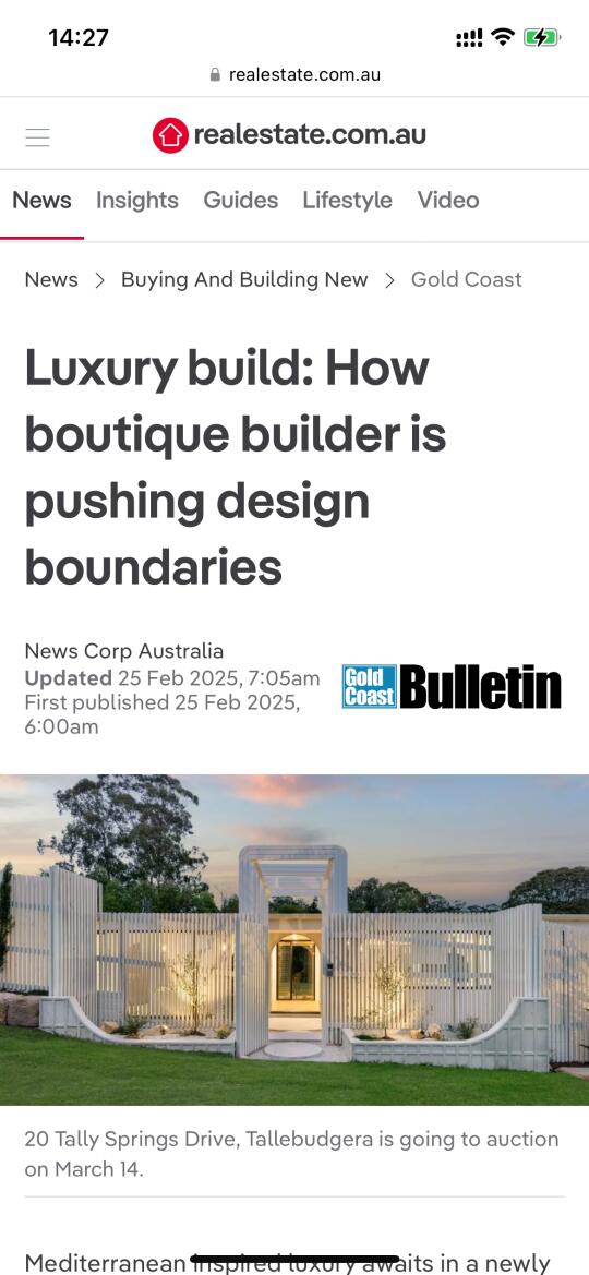 我们建的澳洲别墅上realestate新闻啦！