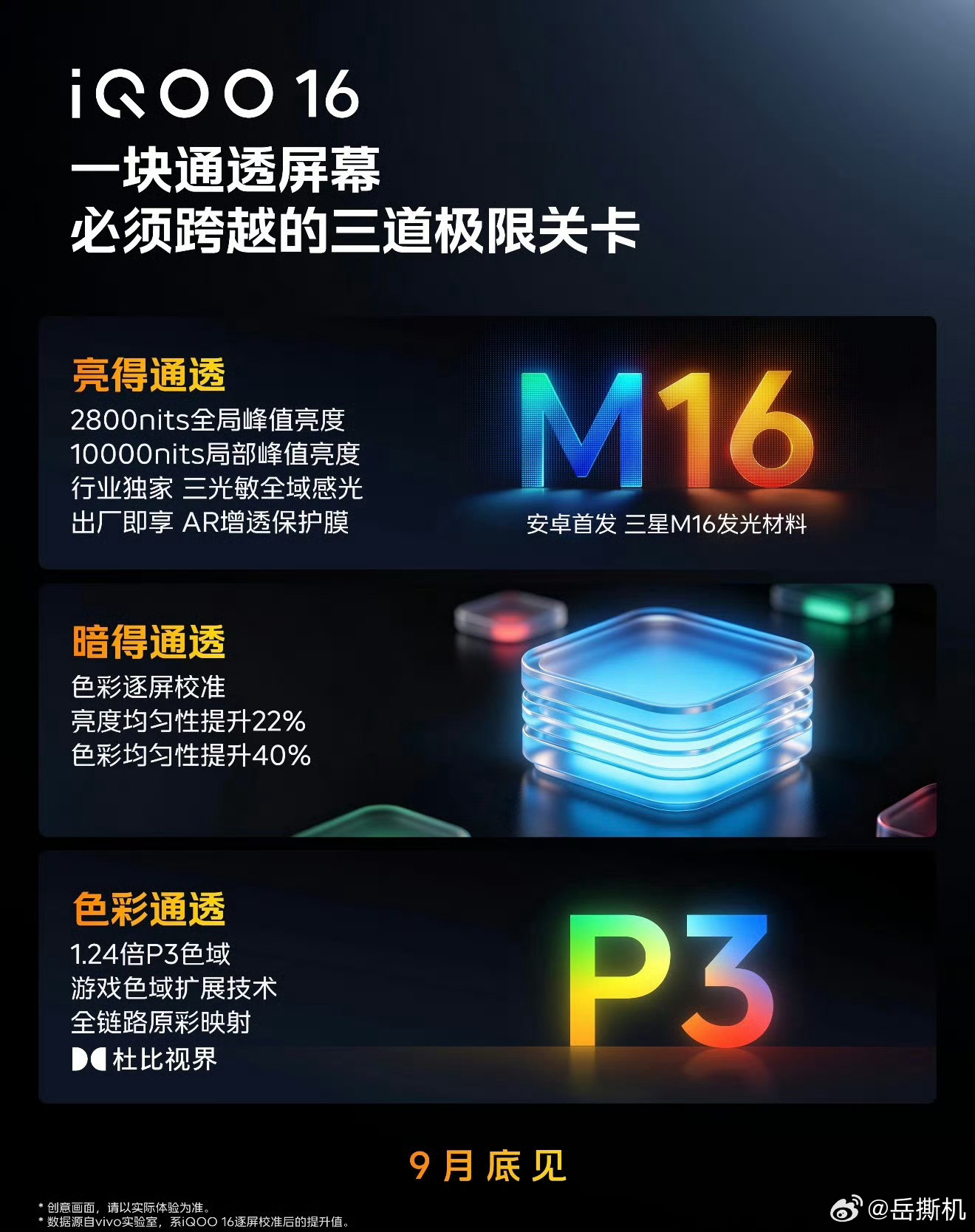 iQOO16 行业首发 2K 165Hz 三星珠峰屏！iQOO 与三星显示深度联