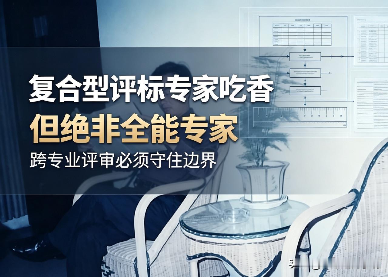 复合型评标专家吃香，但绝非“全能专家”！跨专业评审必须守住边界
 
————笔者