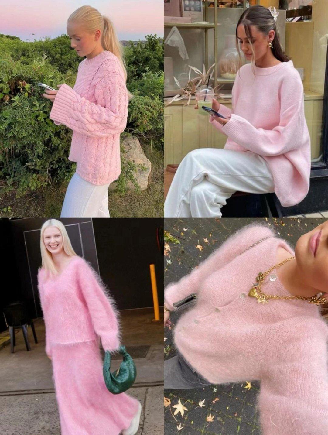 淡雅粉风格大赏2025年色彩记忆粉色系穿搭是一种温柔、浪漫且充满活力的着装风格，