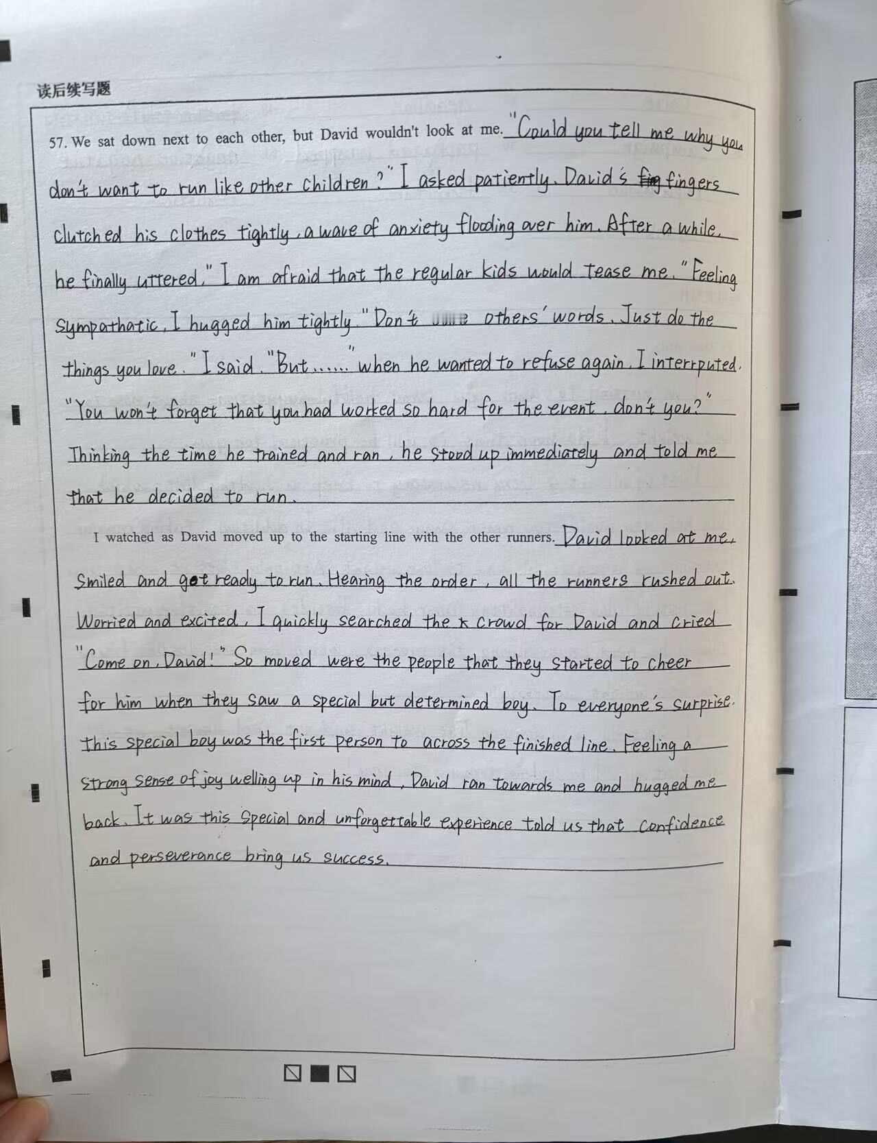 读后续写拿20分，来看看高分的细节和小不足
学生这次续写直接拿到20分，来给大家