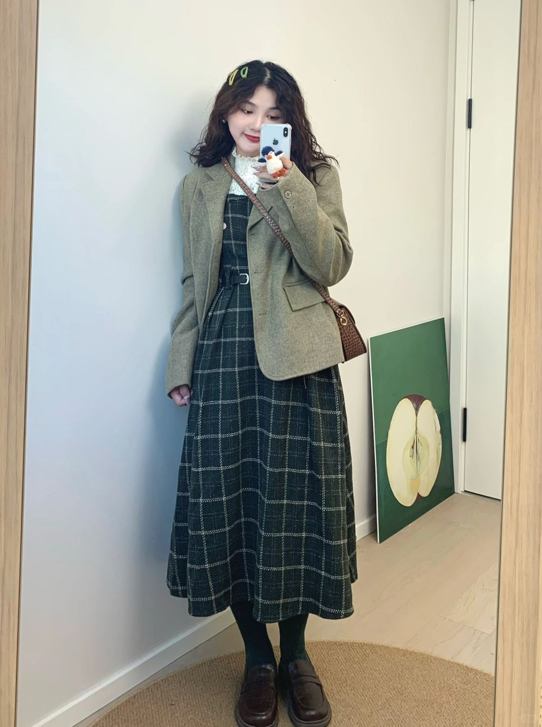 🍐｜毛呢小西装和收腰连衣裙～