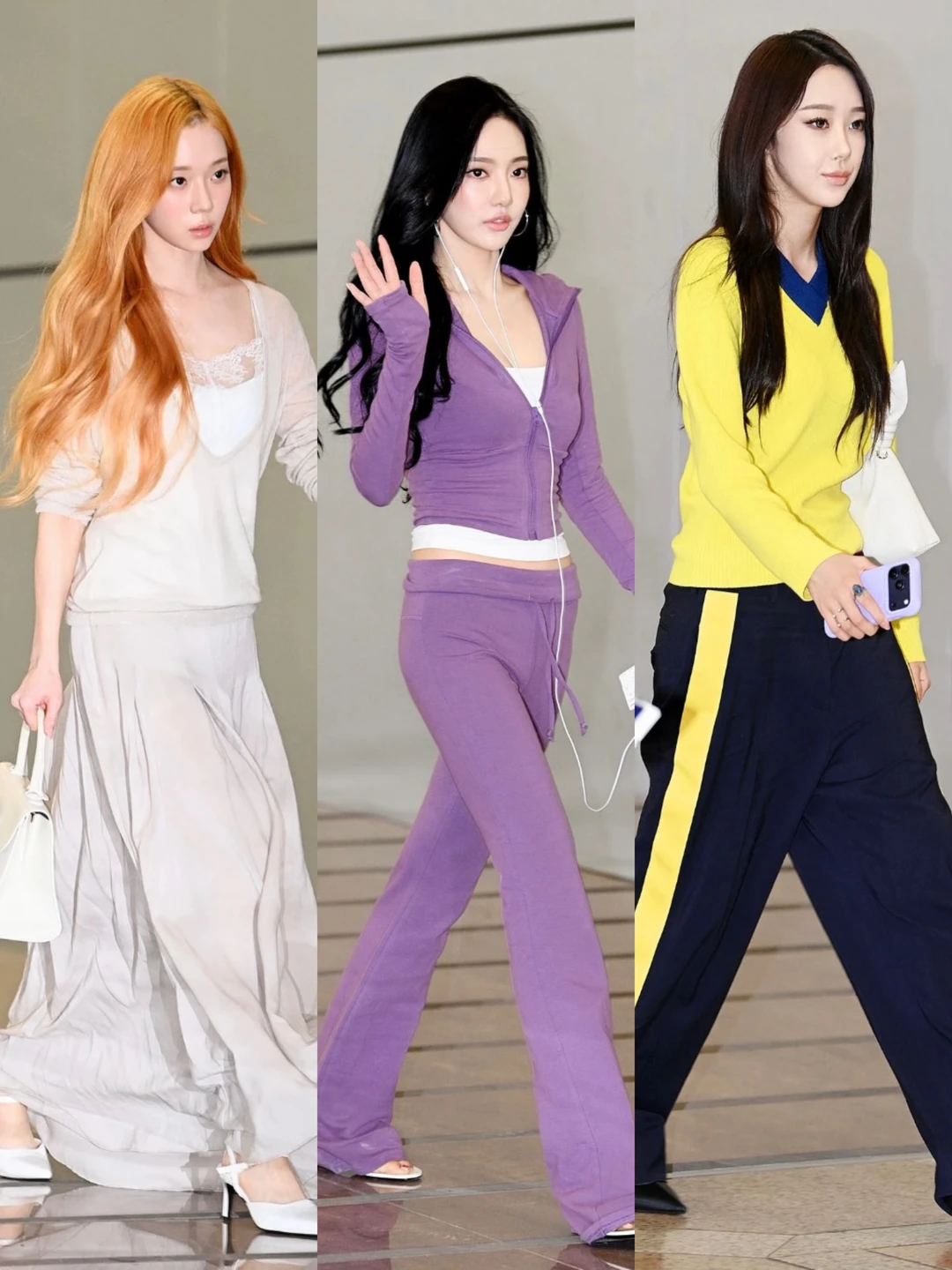 被aespa的机场私服美晕！三种风格适配所有💅