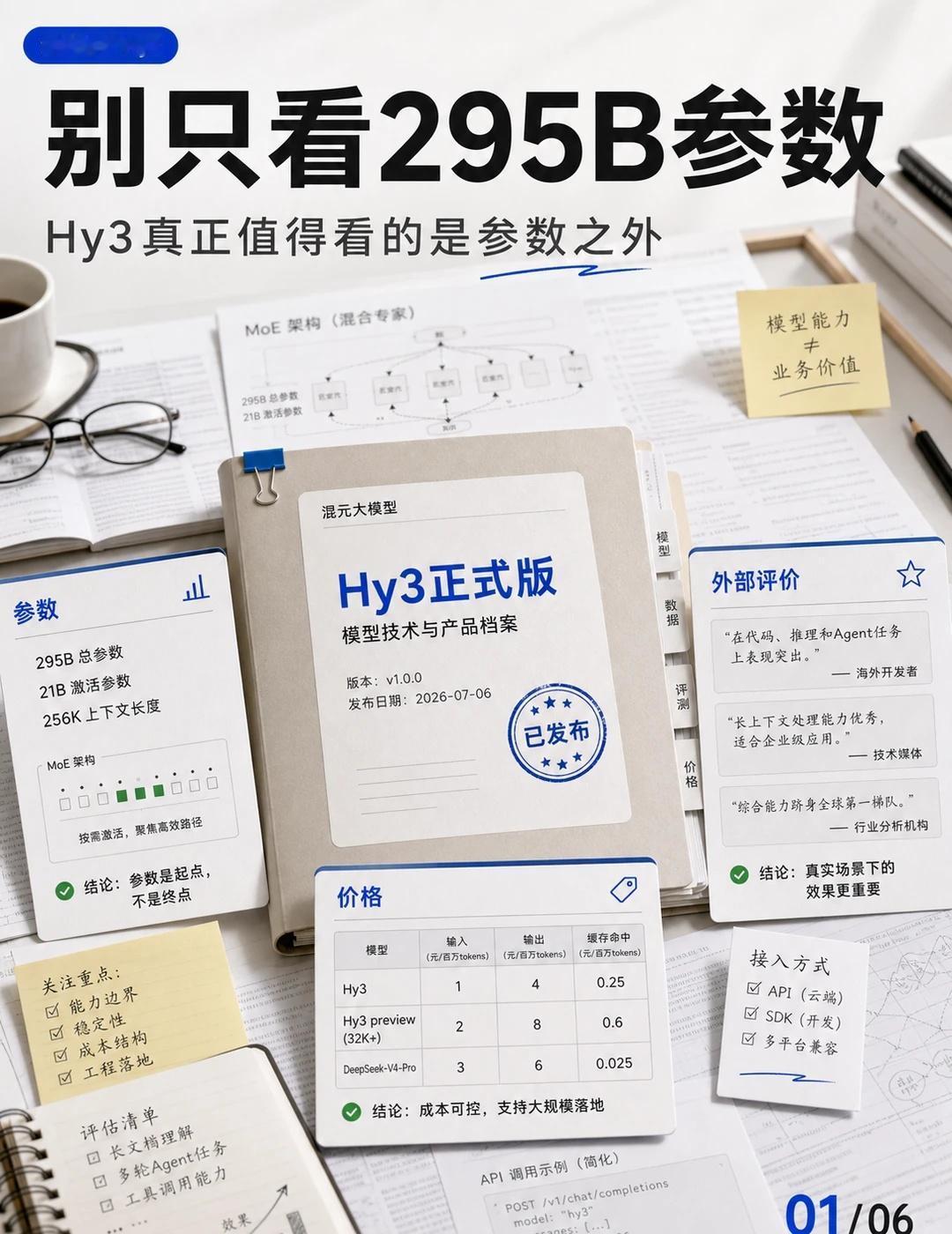 腾讯混元Hy3发布，都在看姚顺雨这张答卷
腾讯混元Hy3正式发布，最醒目的数字是