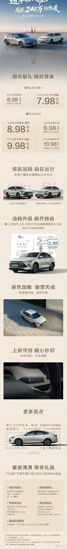 国庆限时福利来咯！秦plus限时降价1万元！ ​​​