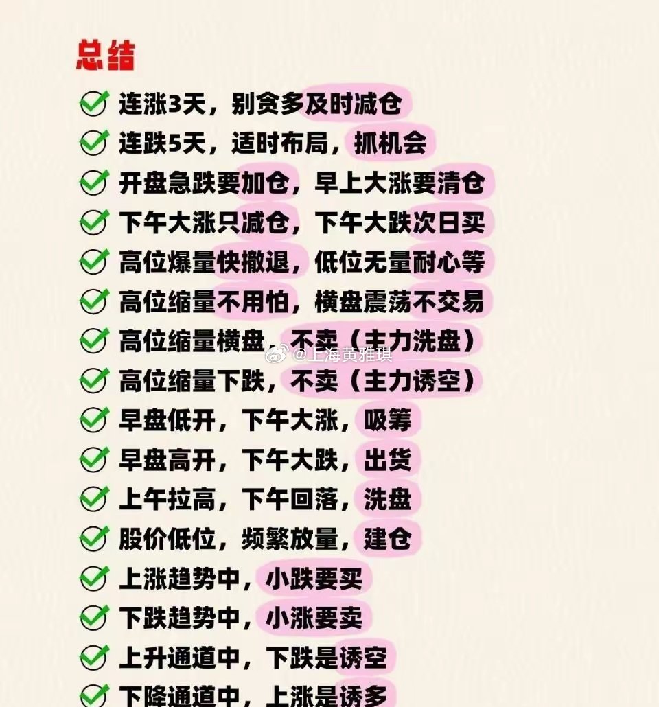 看盘口诀可是炒股人宝贵的经验总结，句句都是真金白银换来的教训。就说量价关系这块，