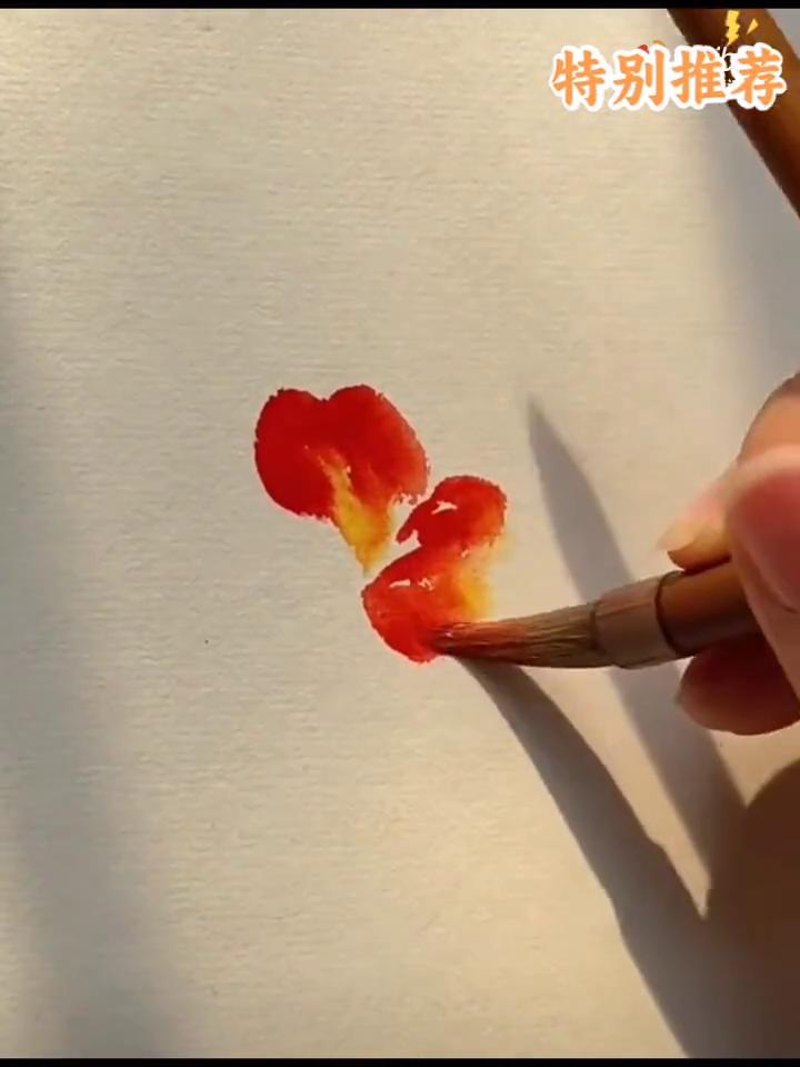 特别推荐：没骨凌霄花绘画示范。