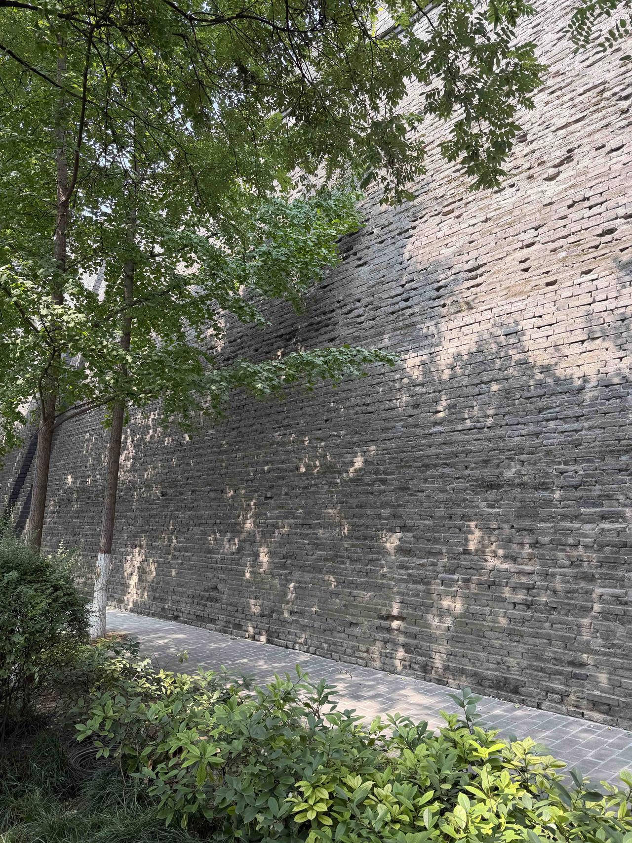 今天上午10点30分，我经过西安北马道巷时，看到城墙靠南边，挡了一个月左右的围栏