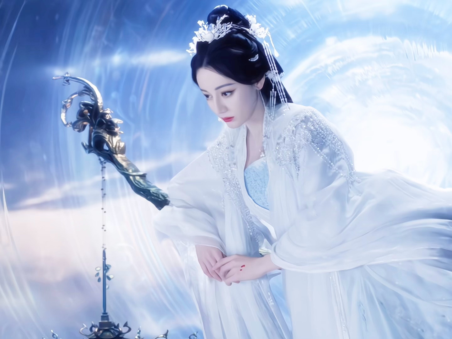 灵主大人当真是天仙下凡从画里走出来了吧白日提灯