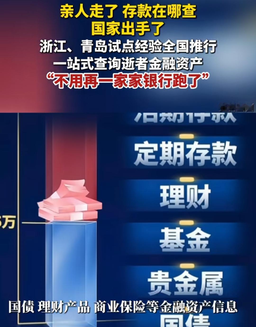 这是一件好事，可以一站式查询逝者的资产状况。以前甚至银行闹出过让死者来证明本人是