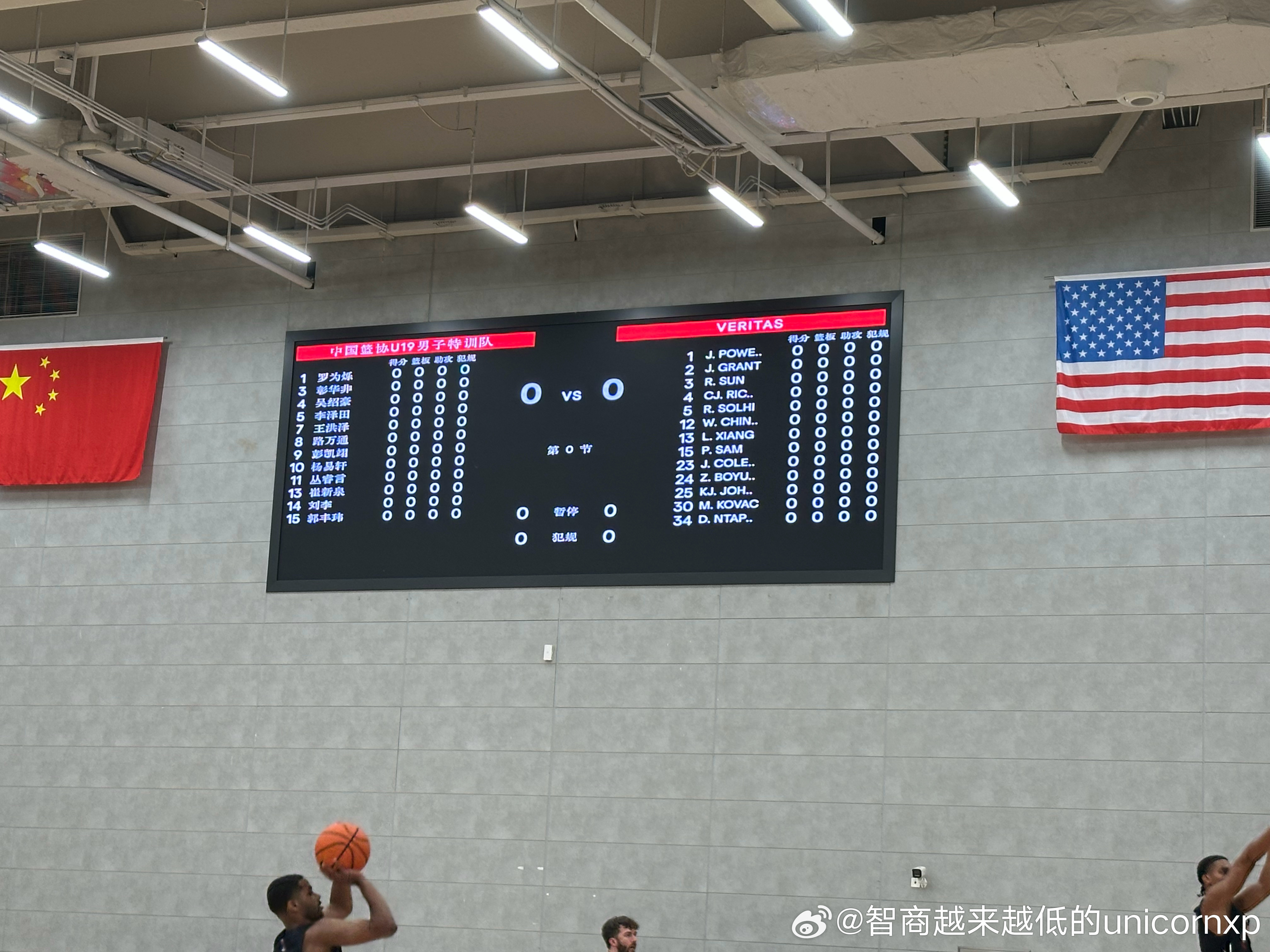 Veritas 🆚 U19国青选拔队中国男篮张博源  ​​​