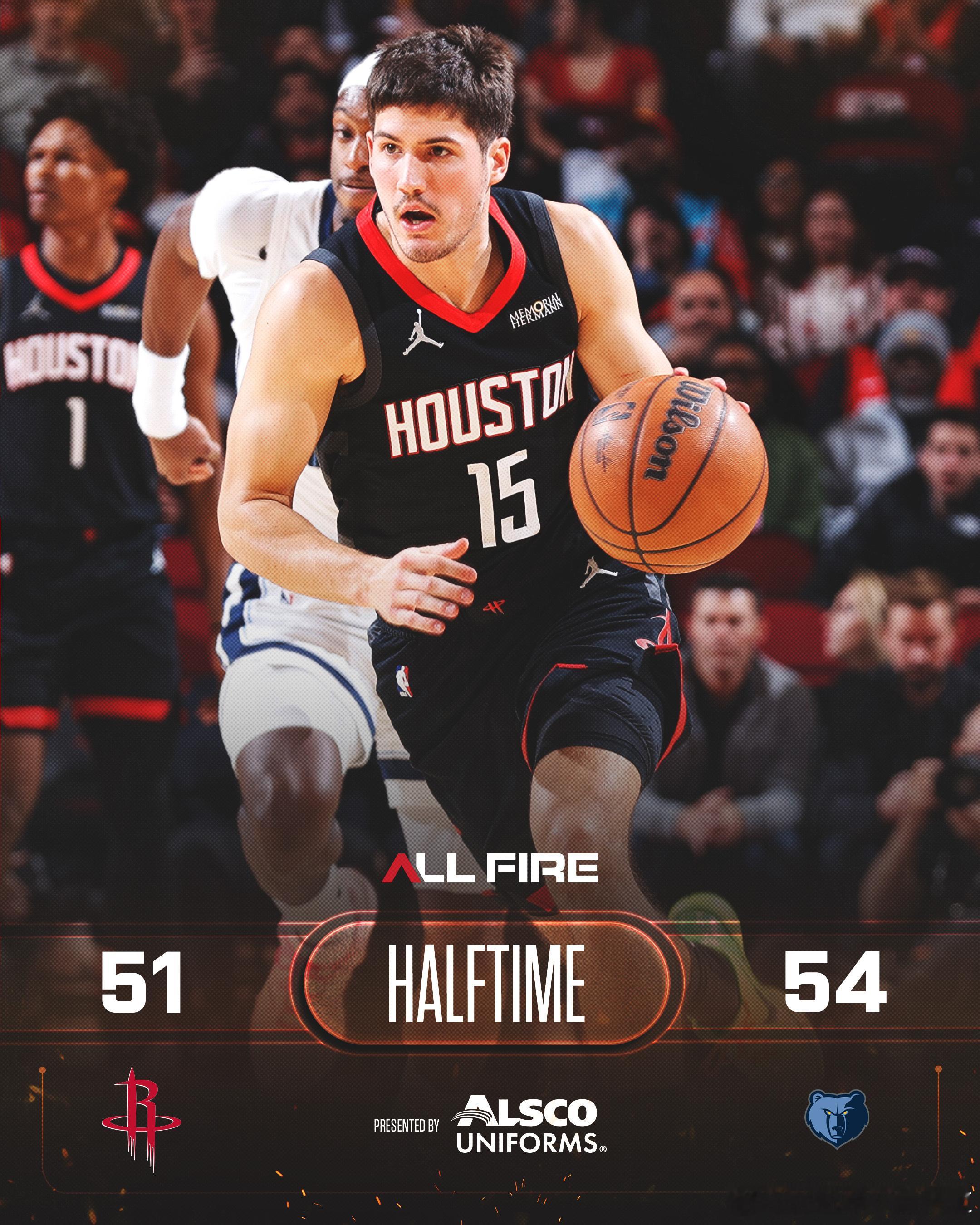 今天小谢KD投篮都不好，两人三分8中0，半场火箭落后三分 