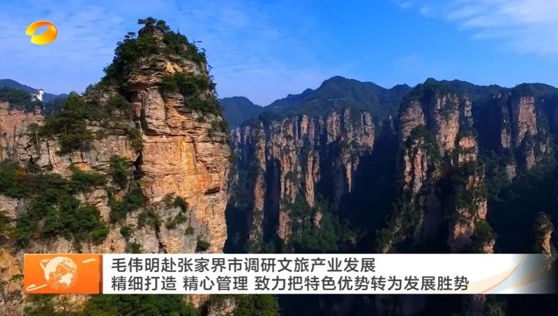 8月6日，湖南省领导赴张家界市调研文旅产业发展。