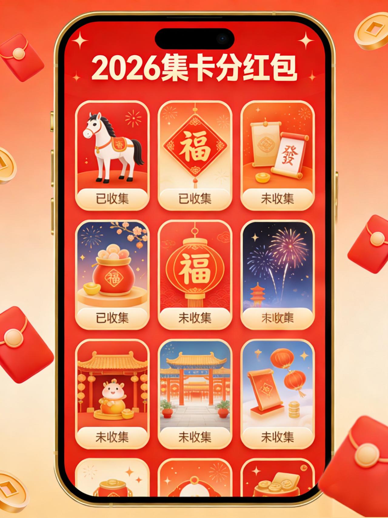 头条春节福利开挂！集卡领红包活动火热进行中。

不用花钱，每天刷新闻、看视频、做