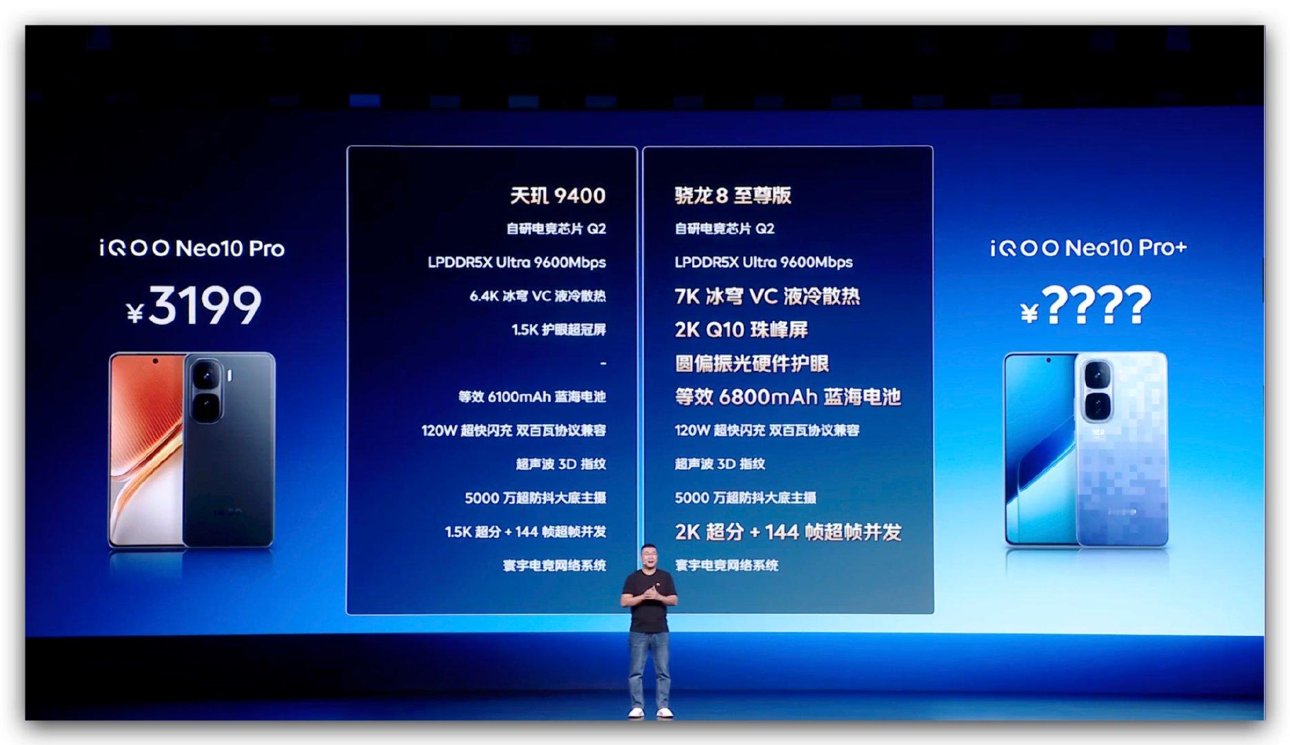 iQOO Neo10 Pro+ 价格来啦！12+256G 2799元 （国补23