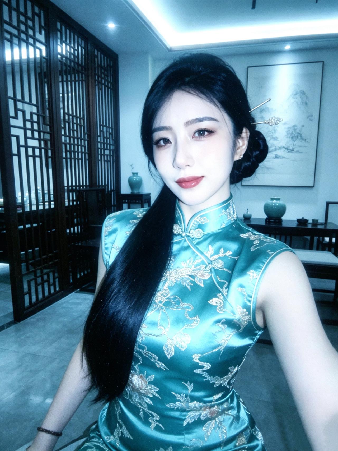 自是人生长恨水长东旗袍 旗袍是刻在骨子里的东方浪漫 东方古典美 旗袍美学