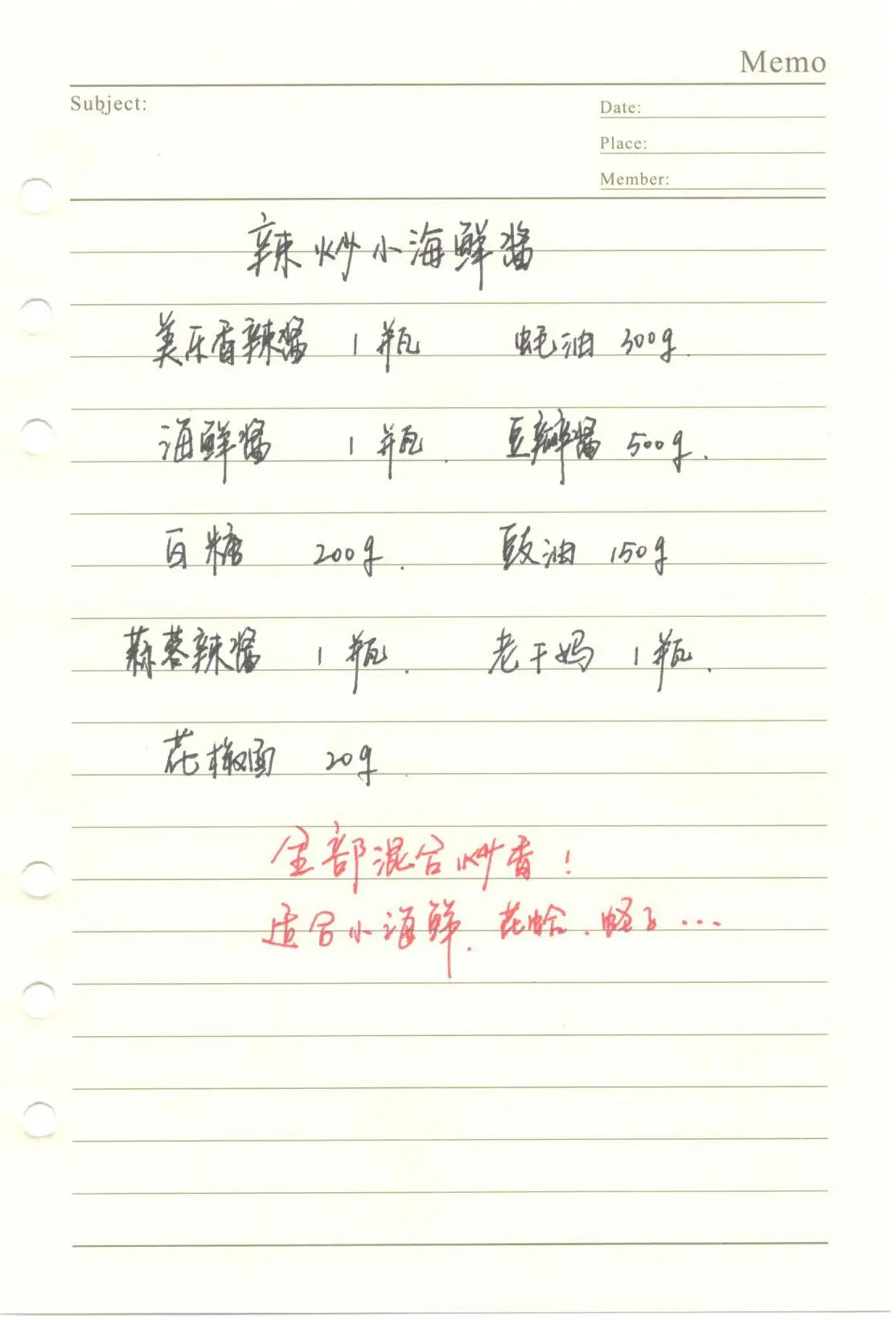 辣炒小海鲜酱，适合各种小海鲜。商用辣炒小海鲜详细配方，香辣回甜，口味独特。