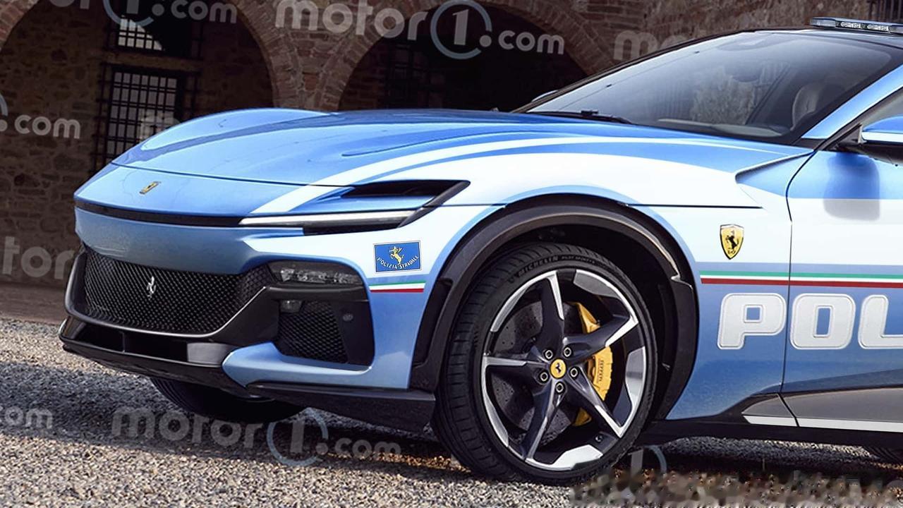当法拉利Purosangue遇上意大利警车涂装，你觉得好看吗？（车好看，不论什么