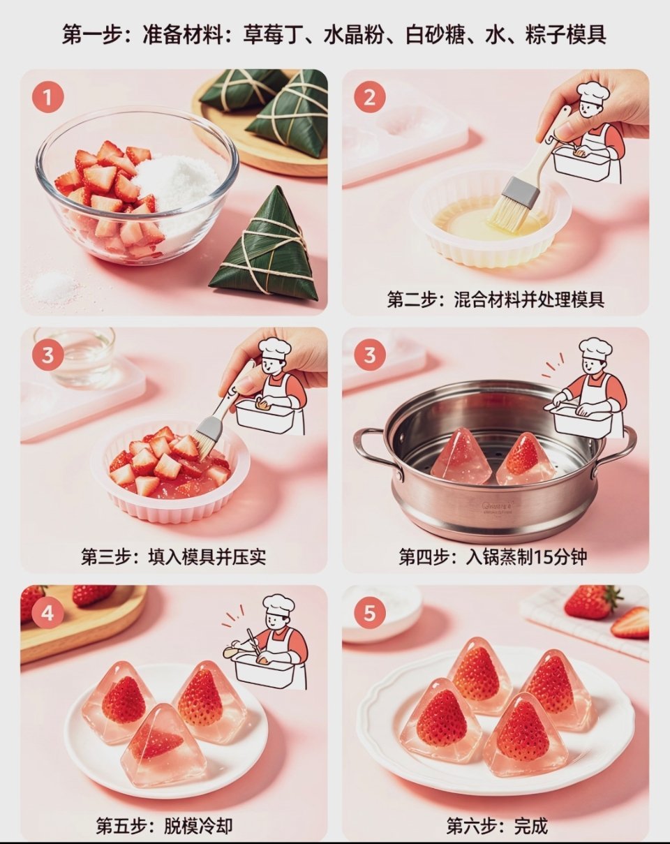 一代人有一代人的粽子 对，不知道大家有没有听过水晶粽，也叫冰皮粽，属于甜粽的一种