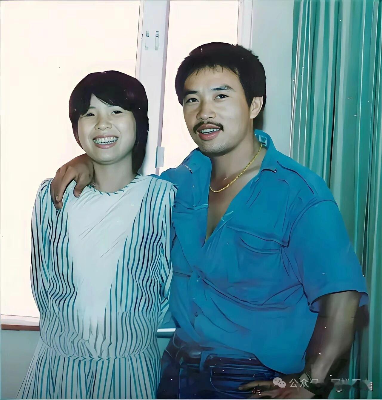 80年代中期的赖昌星和发妻曾明娜。这个时候的赖昌星还在福建晋江老家做汽配和纺织小