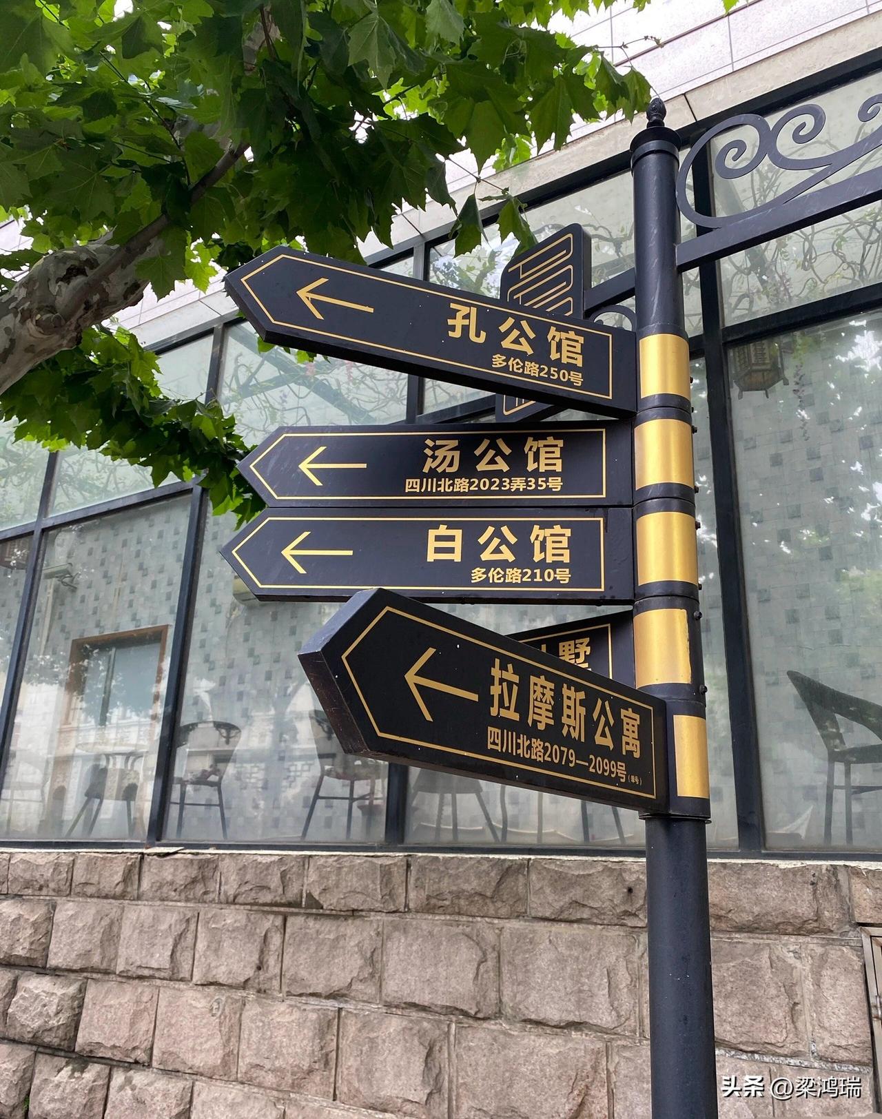 在上海虹口区一条仅500多米长、呈“L”字型的幽静老街——多伦路（原名窦乐安路）