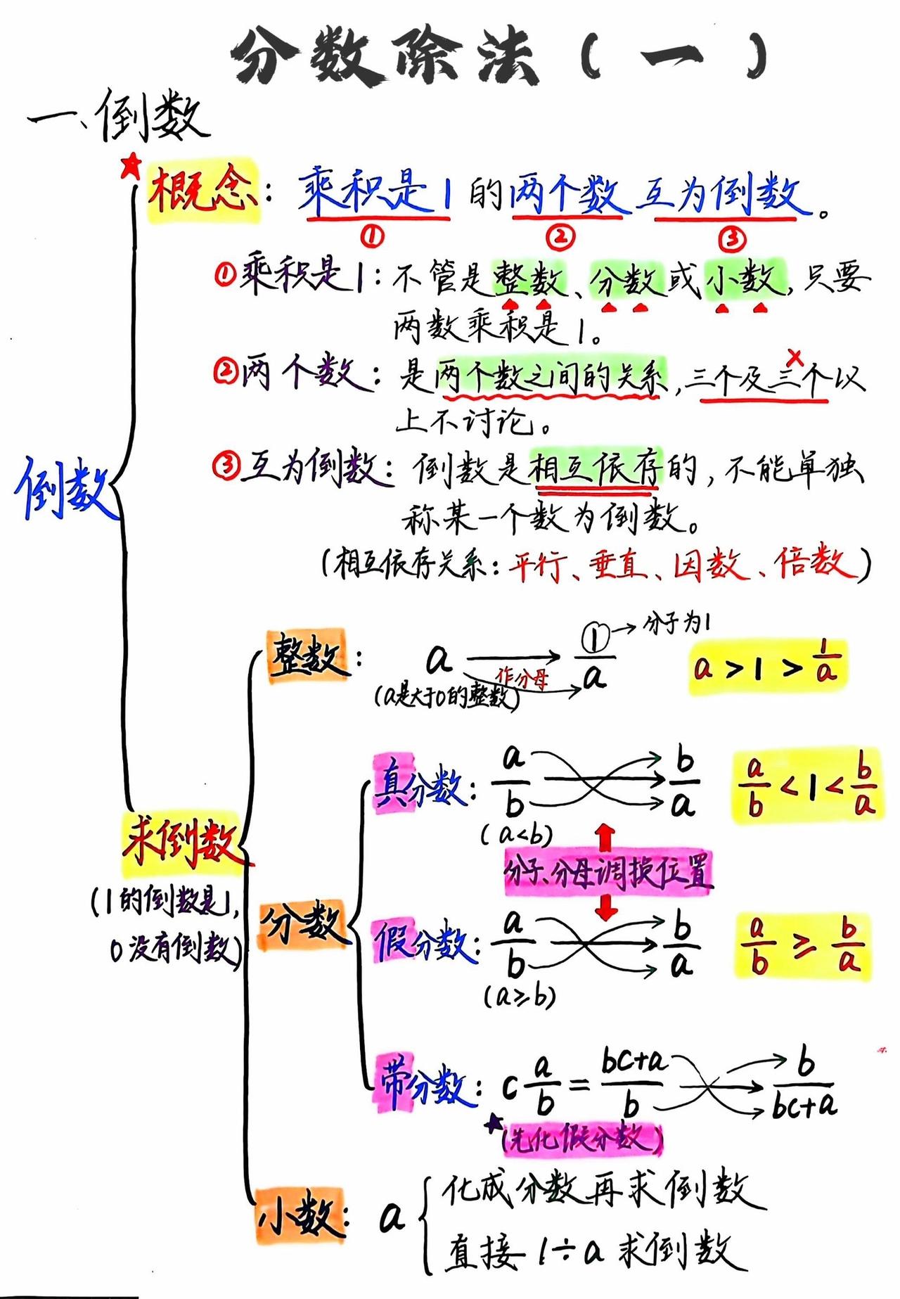 #六年级#六年级数学#分数除法#倒数