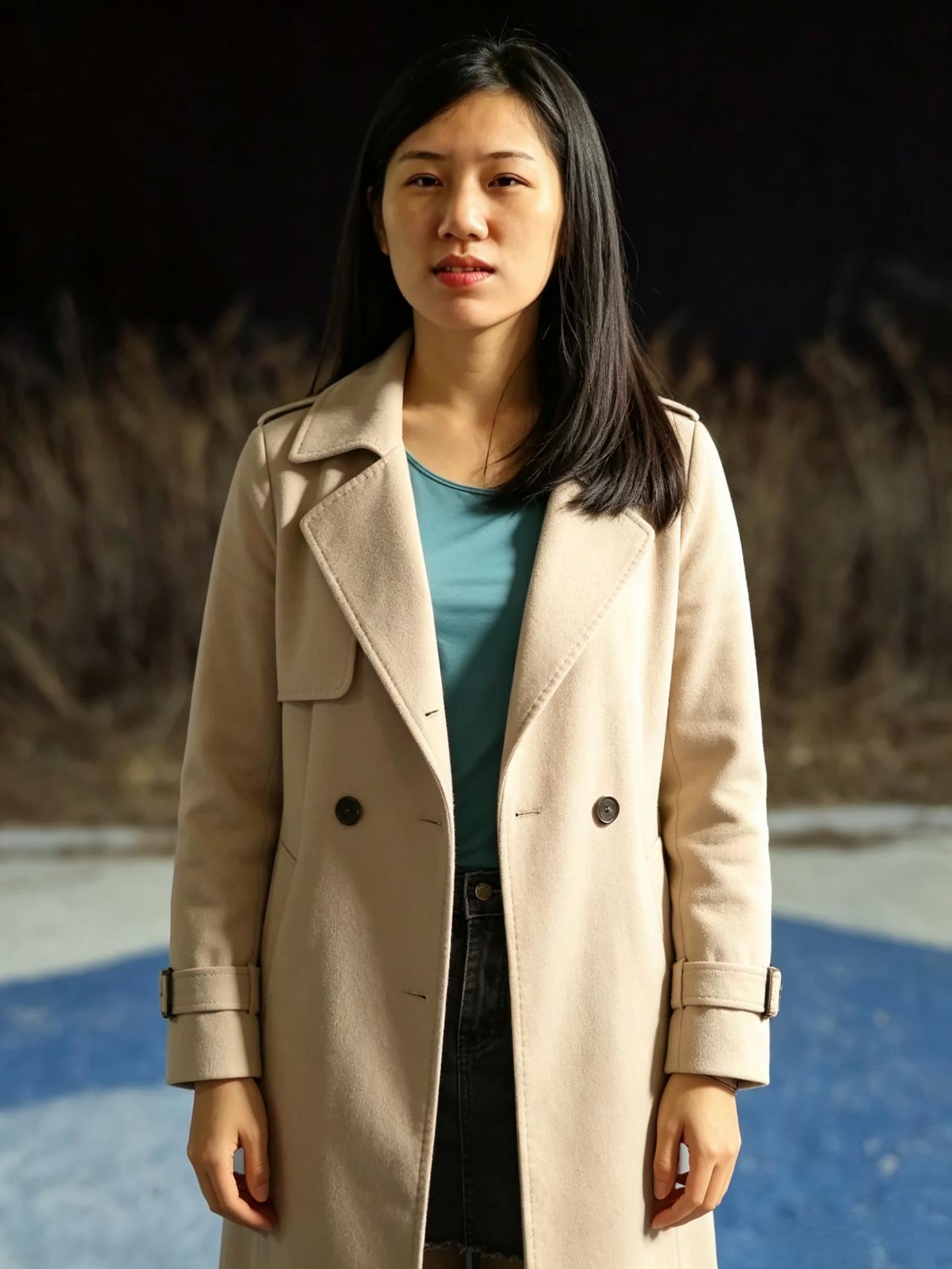 素衣闲伫晚天低，秀韵天成绝俗蹊。
不用丹青描绝色，回眸一顾醉云霓。