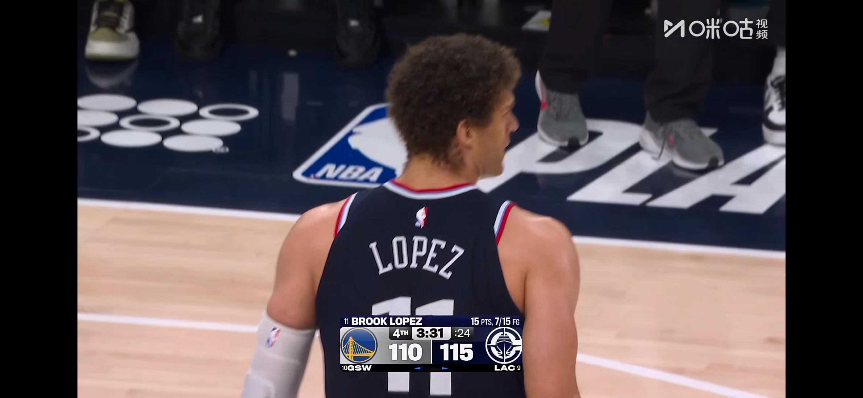 霍福德和大洛互飙三分勇士vs快船