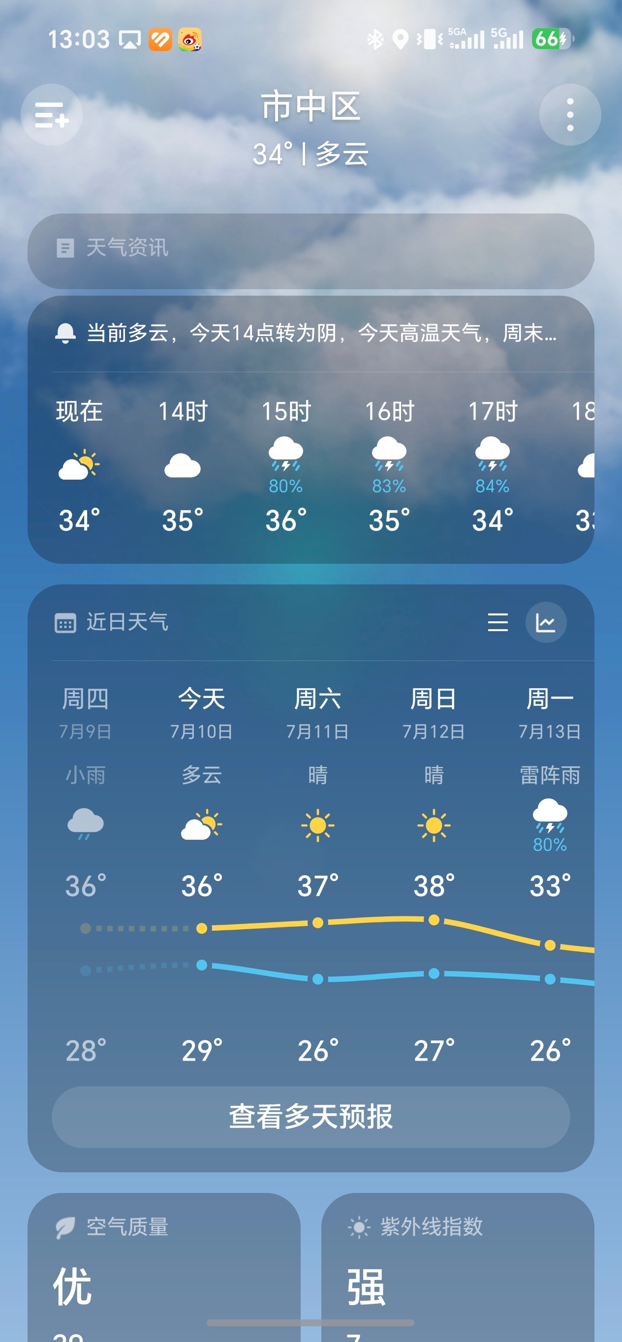 苹果和安卓天气预报谁更准苹果和安卓天气预报谁更准？感觉都不怎么准，不过也很正常，