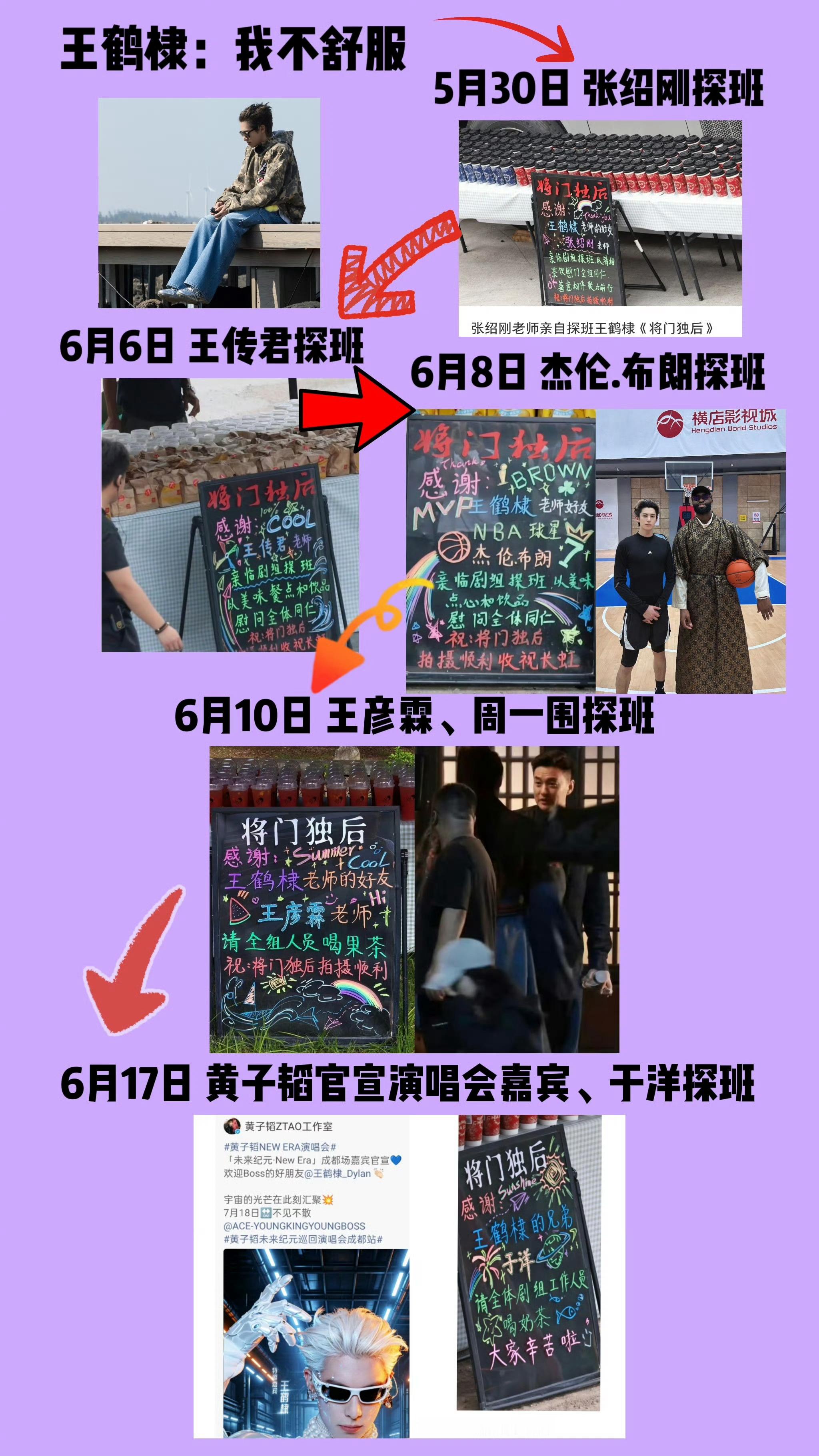 王鹤棣给王彦霖女儿寄了六十多件衣服 王鹤棣：我不舒服↓朋友们：各种方式支持↓我们