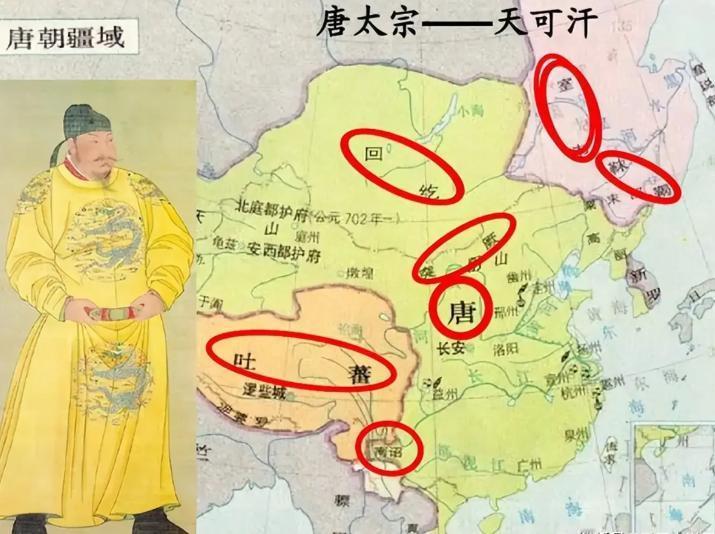 885年的唐朝有多大？当时在位的是唐僖宗，除了长安一带，只有西北的归义军还效忠唐