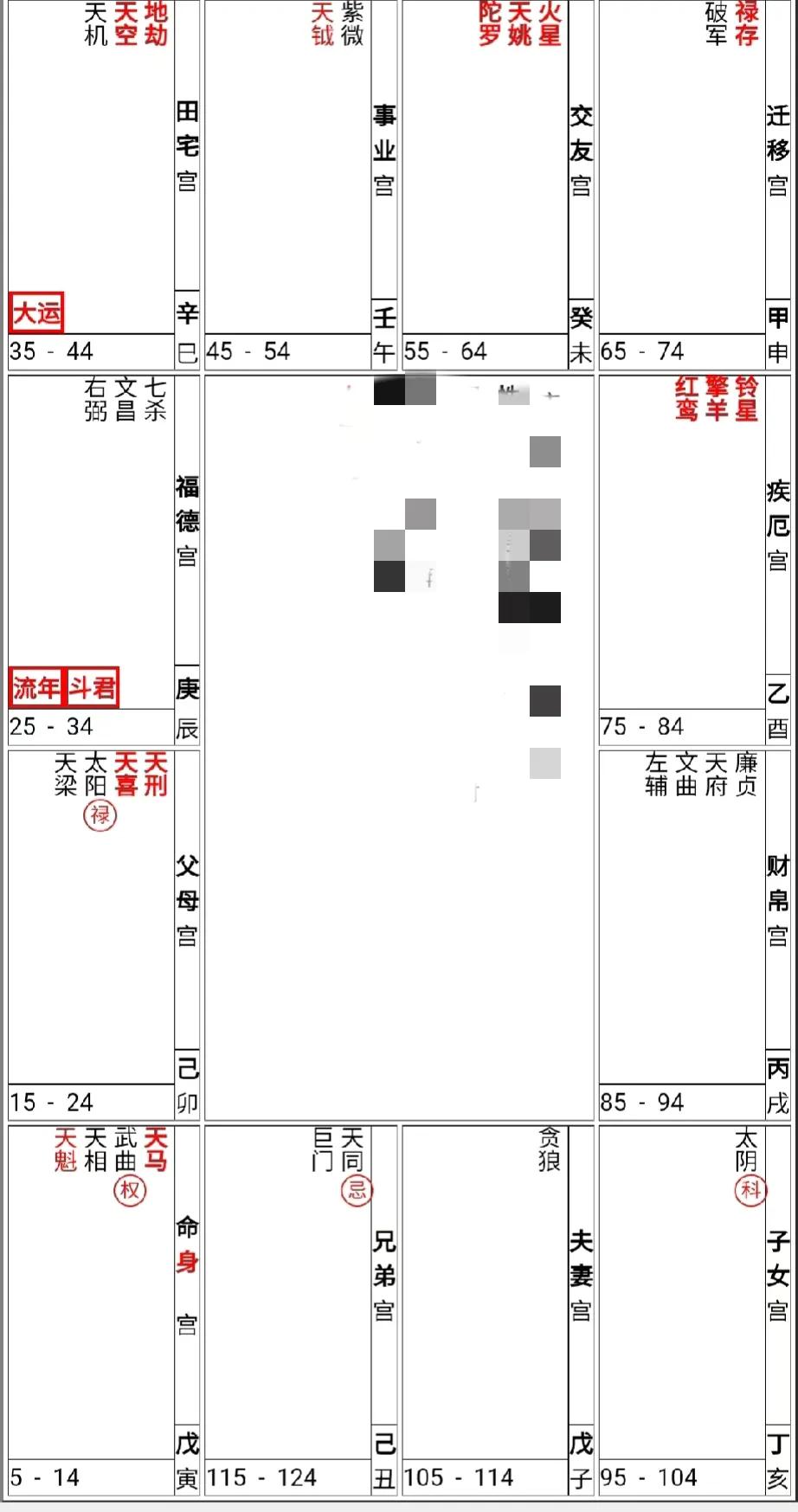 紫微斗数命盘解析：
命主命身同宫，又化权是一个固执的人。

兄弟宫化忌，兄弟姐妹