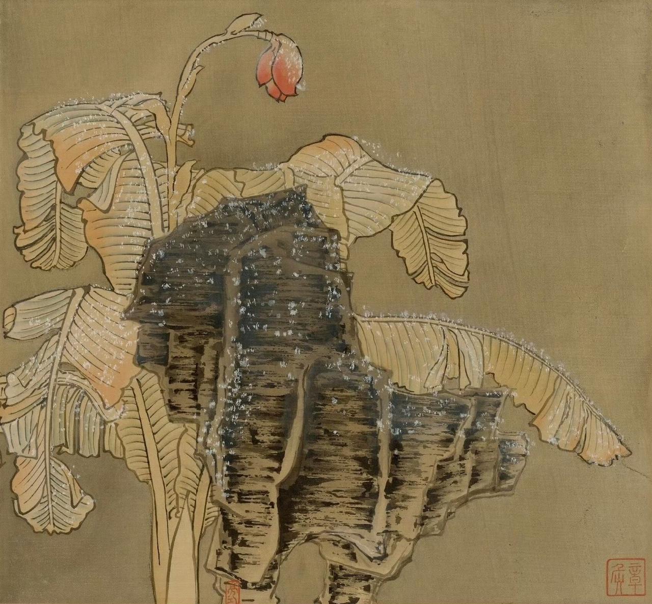 陈洪绶的雪蕉图，美得震撼人心
即使是过了几百年的今天，
依旧夺目。


想起陈洪