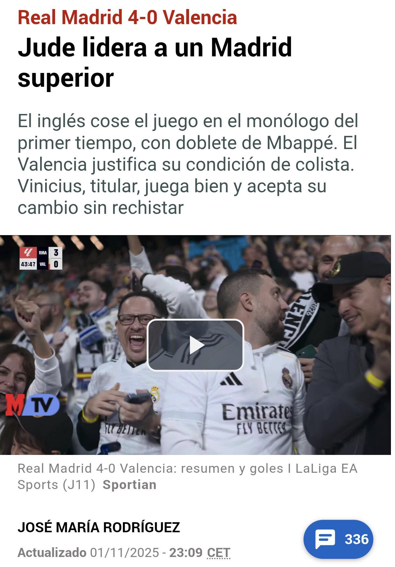 马卡赛后评论：贝林厄姆带领着更强大的皇马皇马开始流畅运转起来了。先是居莱尔，在姆