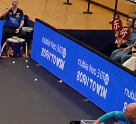 笑死😂这个应援扇还有正反面中英文呀😂樊振东今晚不打一单