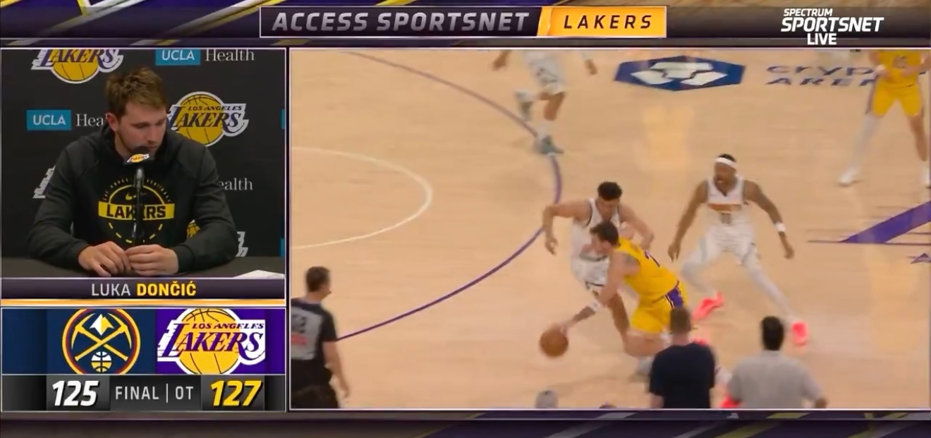 卢卡：“我觉得这是我作为湖人球员以来感受到的最棒的氛围，亲眼见证这一切，真的非常