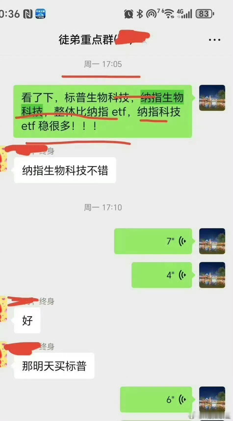 周一提示多次，坚定持有纳指生物科技etf，标普生物科技etf，纳指科技，纳指10