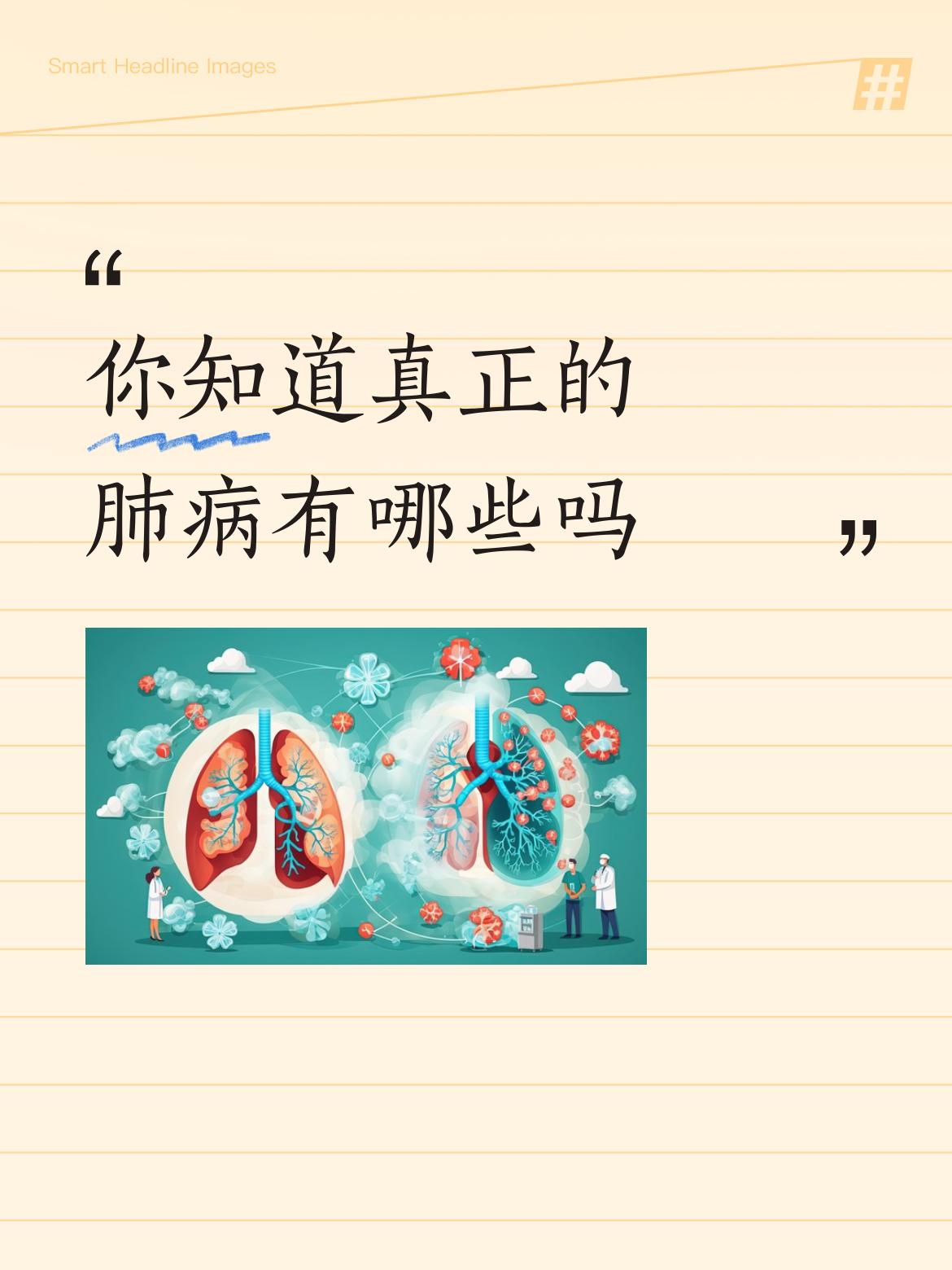 你知道真正的肺病有哪些吗