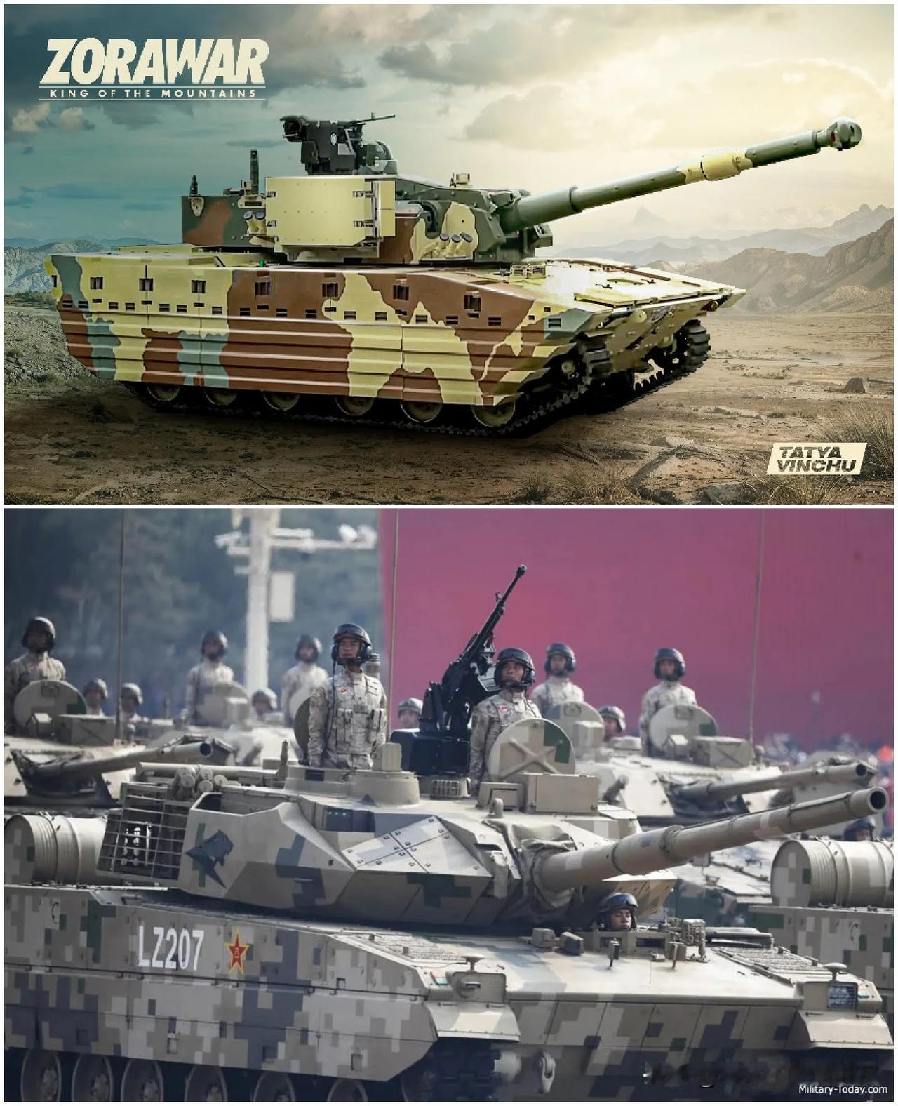 三哥还真是什么都得对标咱们——印度新型“佐拉瓦尔/ZORAWAR”轻型坦克高调亮