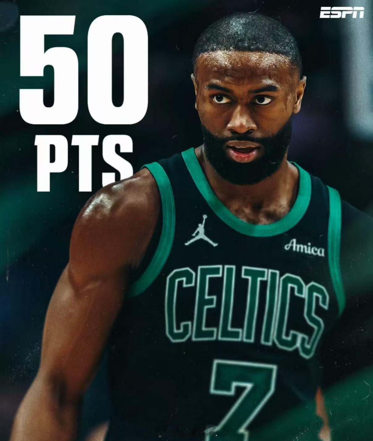 杰伦布朗50分绿军大胜快船终结对手6连胜！杰伦布朗26中18轰50分追平生涯纪录