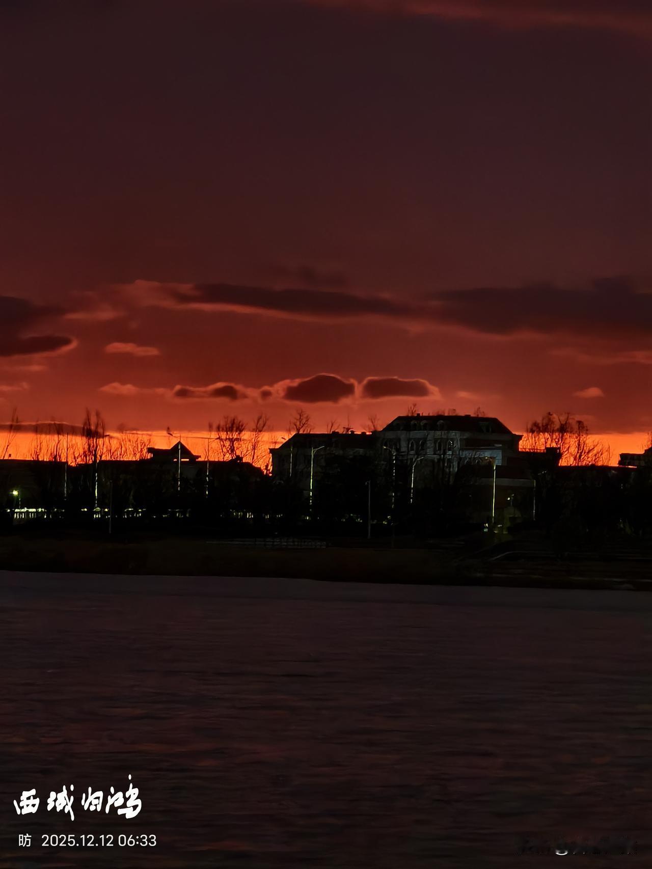 分享一下你随手拍下的照片今天早上的景有点不一样