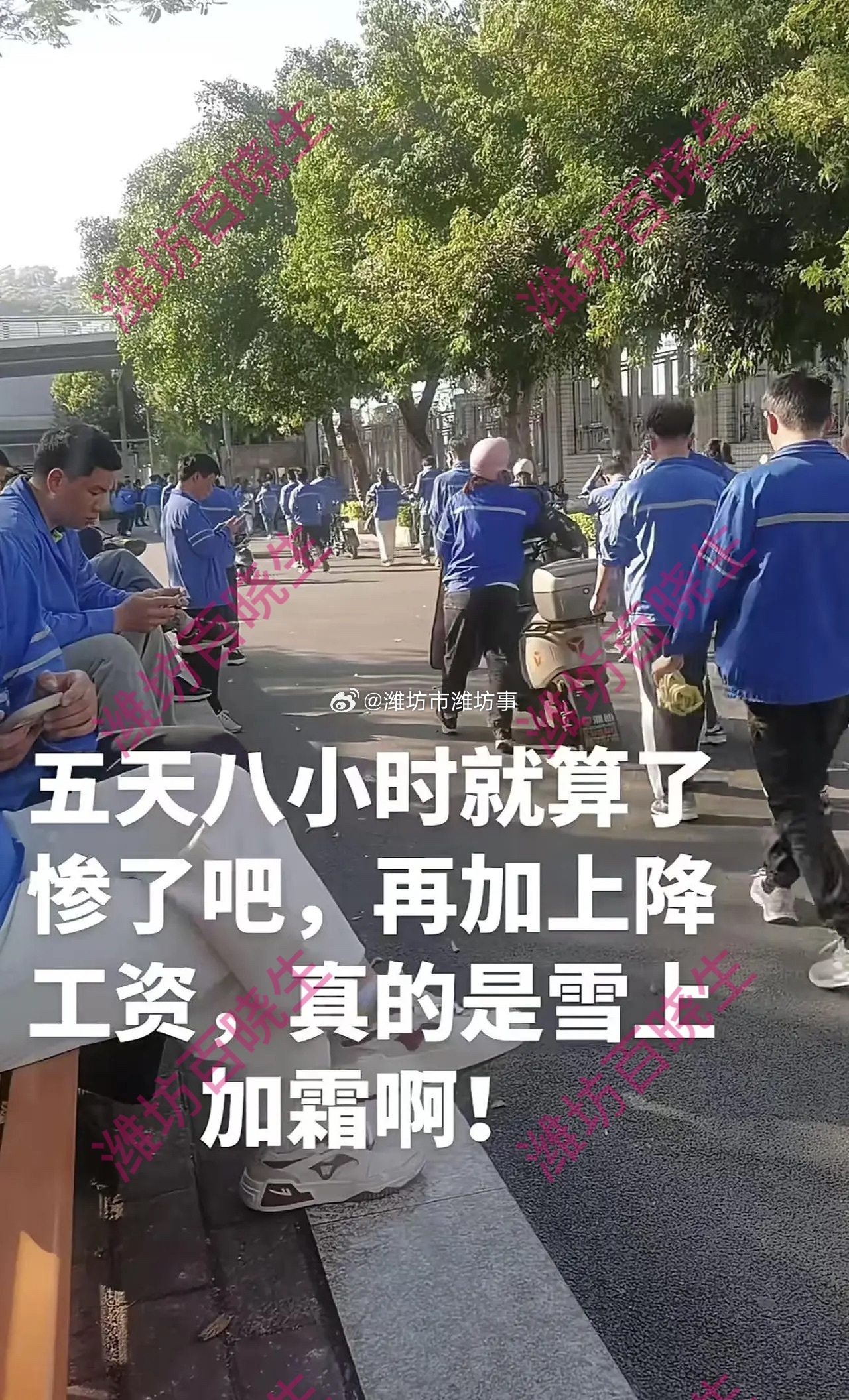 潍坊方言  工厂越来越难，五天八小时+降薪成打工人噩梦如今的工厂经营愈发艰难，不