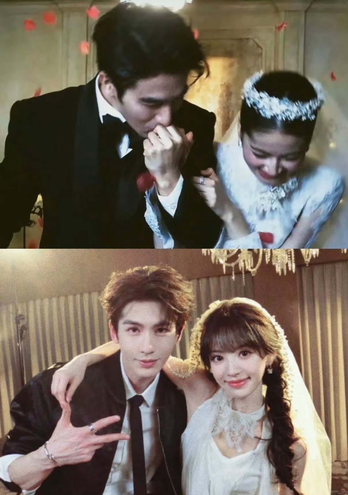 张凌赫田曦薇头纱照谁疯了！是我疯了！！🥹💘逐玉你是真的懂我们！头纱照直接甜到