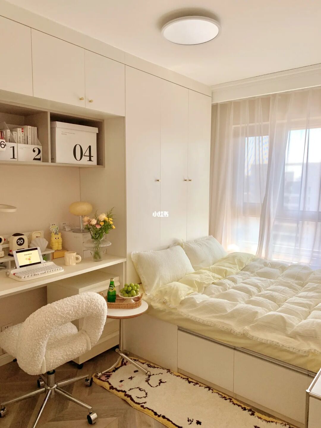 9平米儿童房装榻榻米✨搭配吸顶灯真的很绝👍