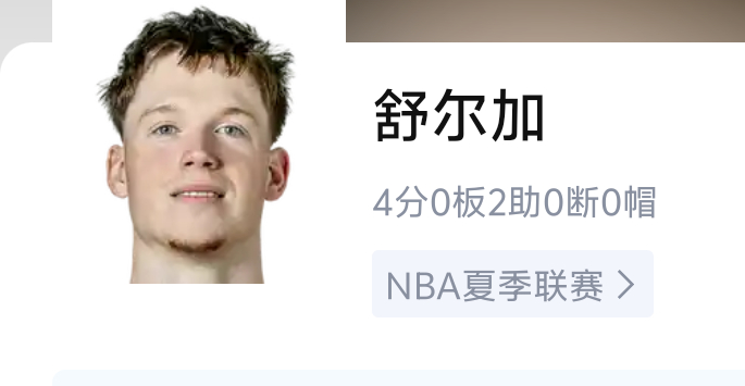 差点看成波杰这头像好像他（勇士金队的舒尔加） 