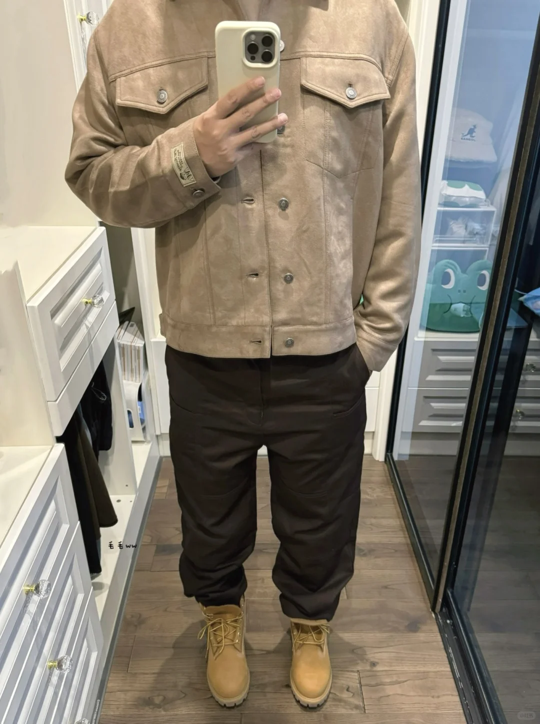 麂皮夹克｜工装风穿搭